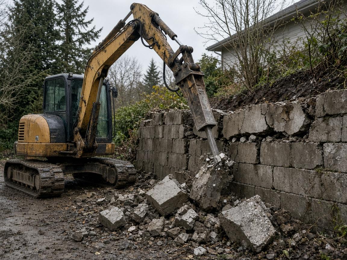 Retaining Wall Removal & Replacement in Burnaby BC