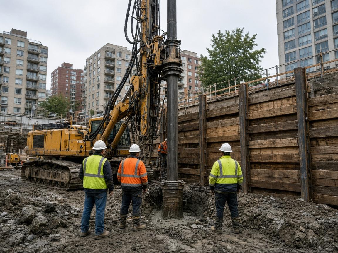 Soldier Pile Retaining Walls in Burnaby BC